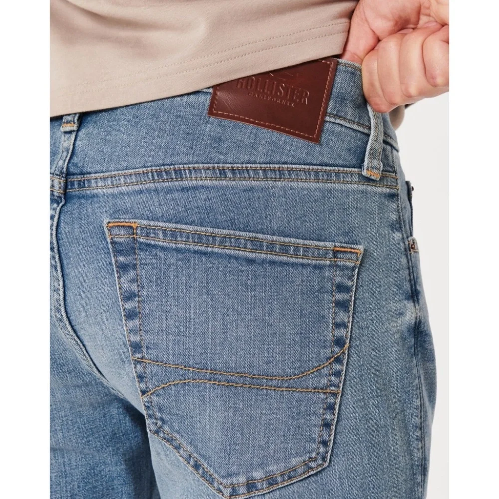 Hollister | Super Skinny Advanced Stretch Factory Busted Knee Distressed Jeans